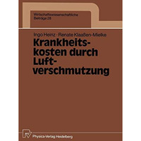 Krankheitskosten durch Luftverschmutzung [Paperback]