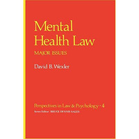 Mental Health Law: Major Issues [Paperback]