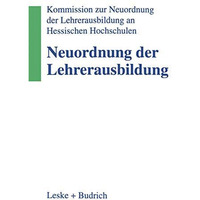 Neuordnung der Lehrerausbildung [Paperback]