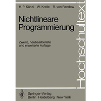 Nichtlineare Programmierung [Paperback]