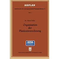 Organisation der Plankostenrechnung [Paperback]