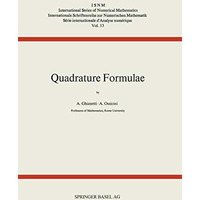 Quadrature Formulae [Paperback]