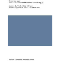 Raumbezogenheit sozialer Probleme [Paperback]