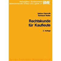 Rechtskunde f?r Kaufleute [Paperback]