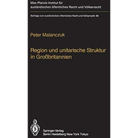 Region und unitarische Struktur in Gro?britannien / Regionalism and Unitary Stru [Paperback]