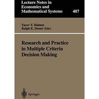 Research and Practice in Multiple Criteria Decision Making: Proceedings of the X [Paperback]