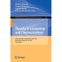 Security in Computing and Communications: Third International Symposium, SSCC 20 [Paperback]