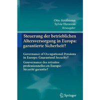 Steuerung der betrieblichen Altersversorgung in Europa: garantierte Sicherheit?: [Hardcover]