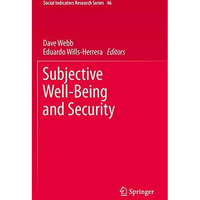 Subjective Well-Being and Security [Hardcover]