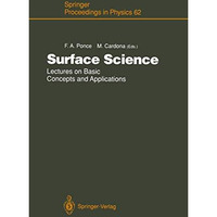 Surface Science: Lectures on Basic Concepts and Applications [Paperback]