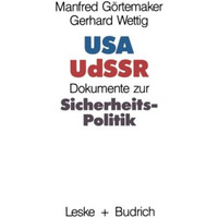 USA  UdSSR: Dokumente zur Sicherheitspolitik [Paperback]