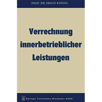 Verrechnung innerbetrieblicher Leistungen [Paperback]