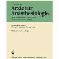 Verzeichnis der ?rzte f?r An?sthesiologie in der Bundesrepublik Deutschland, ?st [Paperback]