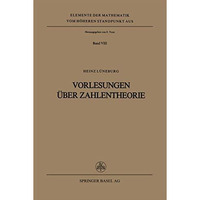 Vorlesungen ?ber Zahlentheorie [Paperback]