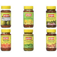 Priya Pickles Without Garlic Variety Pack - 6 Items
