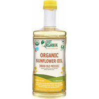 Just Organik Wood Cold Pressed Organic Sunflower Oil - 1L
