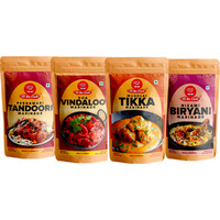 EL The Cook Indian Marinades Variety Pack, CONCENTRATE PASTES, Authentic Indian Flavor, 4 pack x 1.7oz, Vegetarian, Gluten Free (Flavor: Variety 4 Pack)