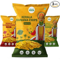 Beyond Snck Kerala Banana Chips | 3 Pack Combo, 300g| Original Style, Peri Peri, Sour Cream Onion & Parsley (3X100g)