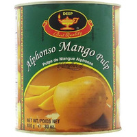 Deep Alphonso Mango Pulp - 850 Gm (1.87 Lb)