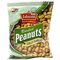 Jabsons Roasted Peanuts Chilly Garlic - 140 Gm (4.94 Oz) [FS]