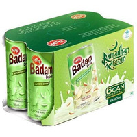 MTR 6 Pack Cans Badam Cardamom Drink - 180 Ml (6.08 Oz) [FS]