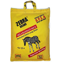 Zebra Sela Parboiled Extra Long Grain Basmati Rice - 10 Lb (4.5 Kg) [50% Off]
