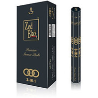 Zed Black Agarbatti Incense Sticks 3 in 1 - 120 Pc