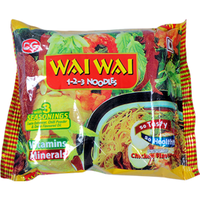 Wai Wai Instant Noodles Chicken Flavored - 70 Gm (2.46 Oz)