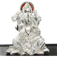 999 Pure Silver Ganesh Idol/Statue / Murti (Figurine# 11)