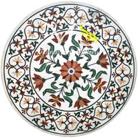 Marble Inlay Table Top, Mosaic Pietra Dura Stone Inlay Table Home decor Furniture