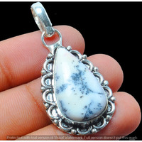 Dendrite Opal Gemstone Pendant 925 Sterling Silver Pendant Jewelry DP-1242