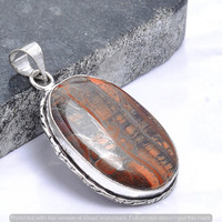 Tiger Eye Gemstone Handmade Pendant 925 Sterling Silver Jewelry DP-1718