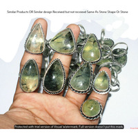 Prehnite 10 Piece Wholesale Ring Lots 925 Sterling Silver Ring NRL-974