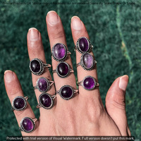 Amethyst 10 Piece Wholesale Ring Lots 925 Sterling Silver Ring NRL-816