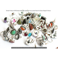 Multi & Mixed 10 Piece Wholesale Ring Lots 925 Sterling Silver Ring NRL-788