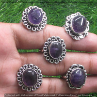 Amethyst 10 Piece Wholesale Ring Lots 925 Sterling Silver Ring NRL-751
