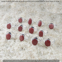 Sunstone 10 Piece Wholesale Ring Lots 925 Sterling Silver Ring NRL-588