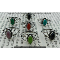 Multi & Mixed 5 Piece Wholesale Ring Lots 925 Sterling Silver Ring NRL-539