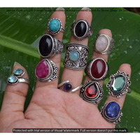 Multi & Mixed 5 Piece Wholesale Ring Lots 925 Sterling Silver Ring NRL-533