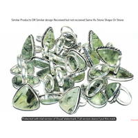 Prehnite 100 Piece Wholesale Ring Lot 925 Sterling Silver Ring NRL-4870