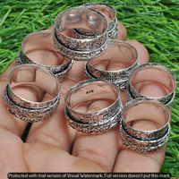 Spinner Meditation 100 Piece Wholesale Ring Lot 925 Sterling Silver Ring NRL-4846