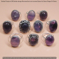 Amethyst 100 Piece Wholesale Ring Lot 925 Sterling Silver Ring NRL-4623