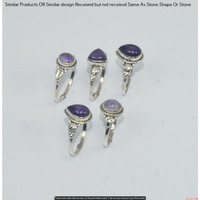 Amethyst 5 Piece Wholesale Ring Lots 925 Sterling Silver Ring NRL-452