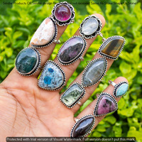 Amethyst & Mixed 50 Piece Wholesale Ring Lots 925 Sterling Silver Ring NRL-4149