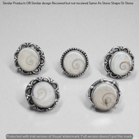 Shiva Eye Shell 50 Piece Wholesale Ring Lots 925 Sterling Silver Ring NRL-4058