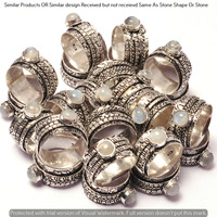 Moonstone 50 Piece Wholesale Ring Lots 925 Sterling Silver Ring NRL-3905