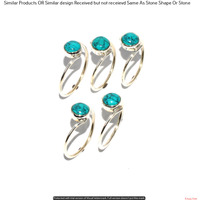 Turquoise 30 Piece Wholesale Ring Lots 925 Sterling Silver Ring NRL-3256