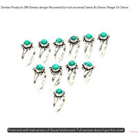 Malachite 30 Piece Wholesale Ring Lots 925 Sterling Silver Ring NRL-3246
