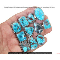 Turquoise 25 Piece Wholesale Ring Lots 925 Sterling Silver Ring NRL-2660