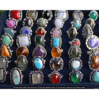 Multi & Mixed 25 Piece Wholesale Ring Lots 925 Sterling Silver Ring NRL-2455